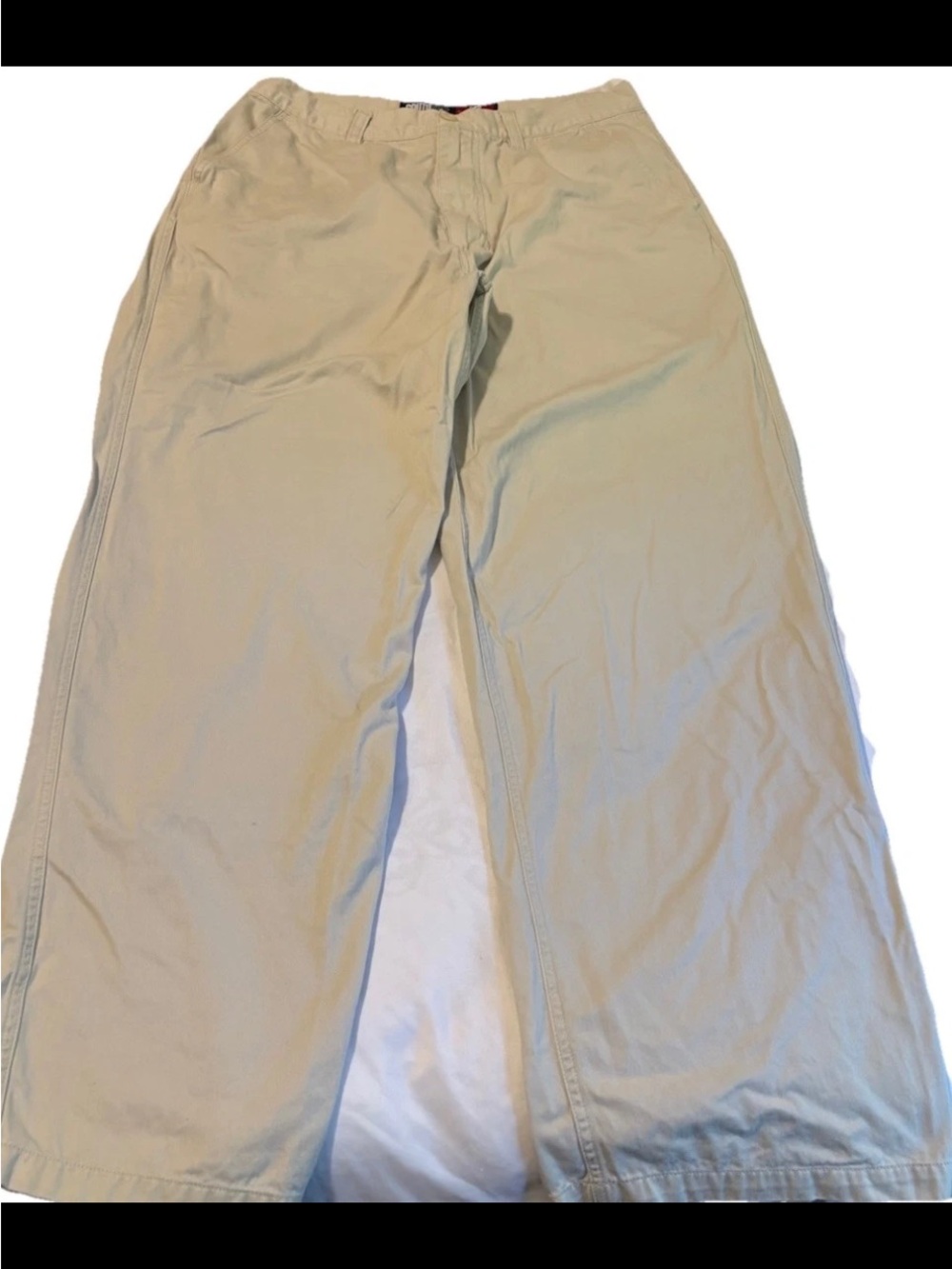 VTG Y2K Baggy Wide Leg South Pole 100% Cotton Men's Cargo Pants Beige/Tan
